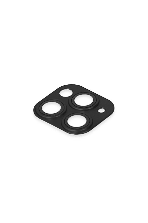 İphone 11 Pro Max Pers Alümi̇nyum Kamera Lens - Si̇yah - Dropx5751-3065