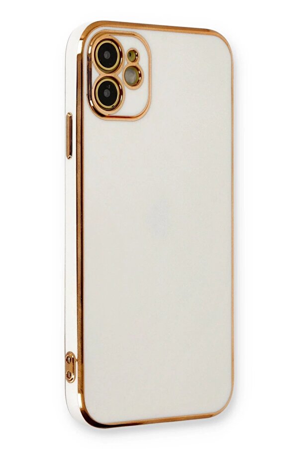 İphone 11 Kılıf Volet Si̇li̇kon - Beyaz - Dropx5814-6283