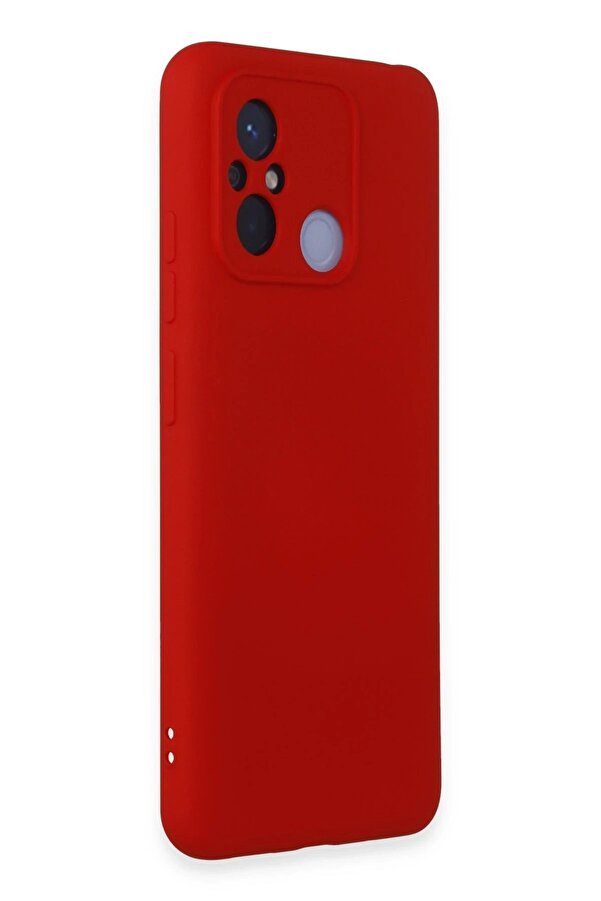 Xi̇aomi̇ Redmi̇ 12C Kılıf Nano İçi̇ Kadi̇fe Si̇li̇kon - Kırmızı - Dropx9918-4233