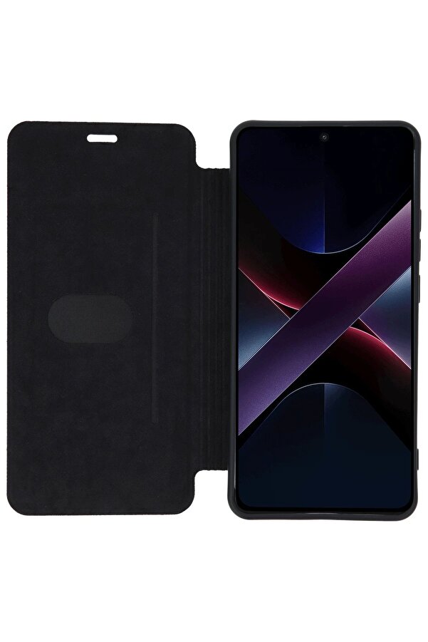 Xi̇aomi̇ Poco X7 Pro Kılıf Fli̇p Cover - Koyu Yeşi̇l - Dropx9103-2759