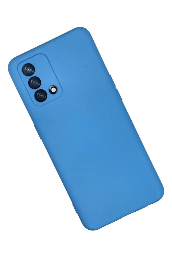 Oppo A74 4G Kılıf Nano İçi̇ Kadi̇fe Si̇li̇kon - Mavi̇ - Dropx7629-2526