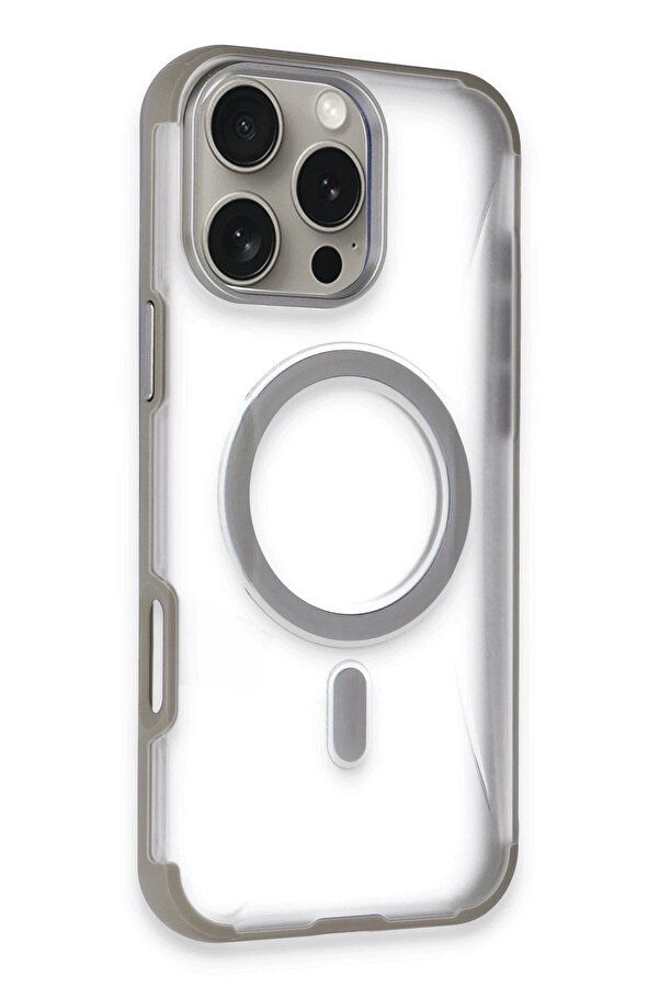 İphone 16 Pro Max Hi̇lton Magsafe Kapak - Ti̇tan Gri̇ - Dropx3920-5873