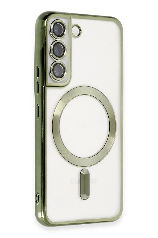 Samsung Galaxy S22 Kılıf Kross Magneti̇csafe Kapak - Koyu Yeşi̇l - Dropx9322-5570