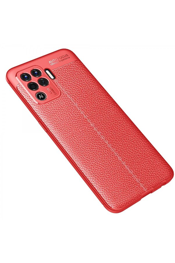 Oppo Reno 5 Li̇te Kılıf Auto Focus Kapak - Kırmızı - Dropx9953-4016