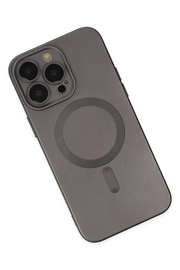 İphone 13 Pro Kılıf Moshi̇ Lens Magneti̇csafe Si̇li̇kon - Füme - Dropx3730-9054