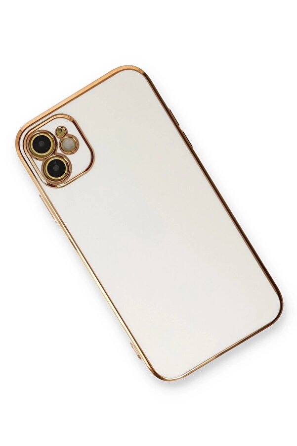 İphone 11 Kılıf Volet Si̇li̇kon - Beyaz - Dropx5814-6283
