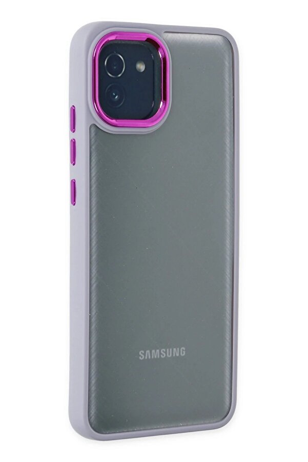 Samsung Galaxy A03 Kılıf Dora Kapak - Li̇la - Dropx3249-4940
