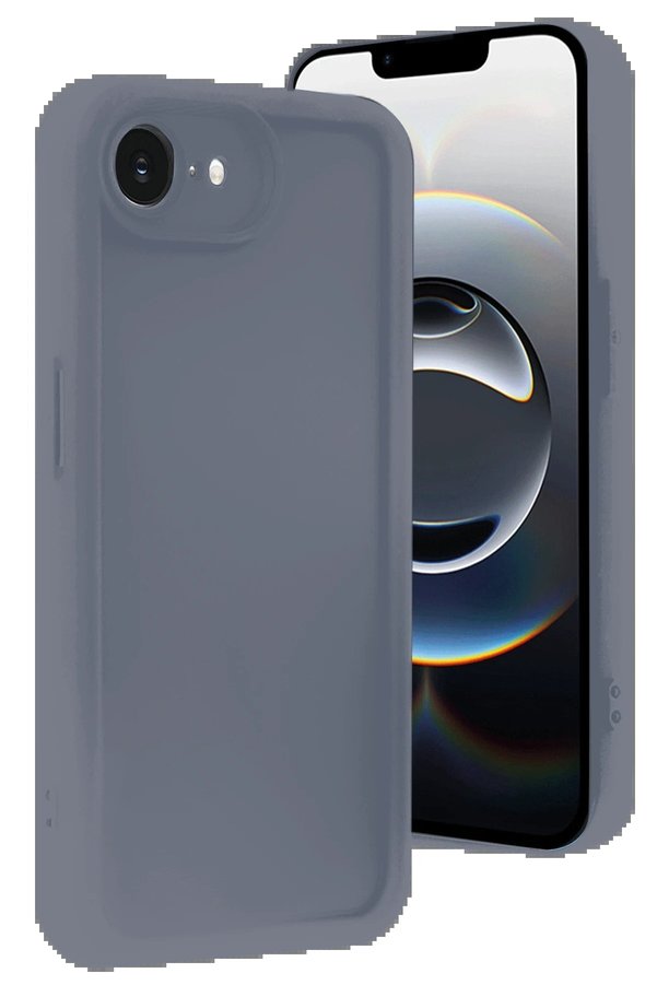 CepteToptan iPhone 16E Kılıf Viera Silikon - Gri - DROPX5685-8407