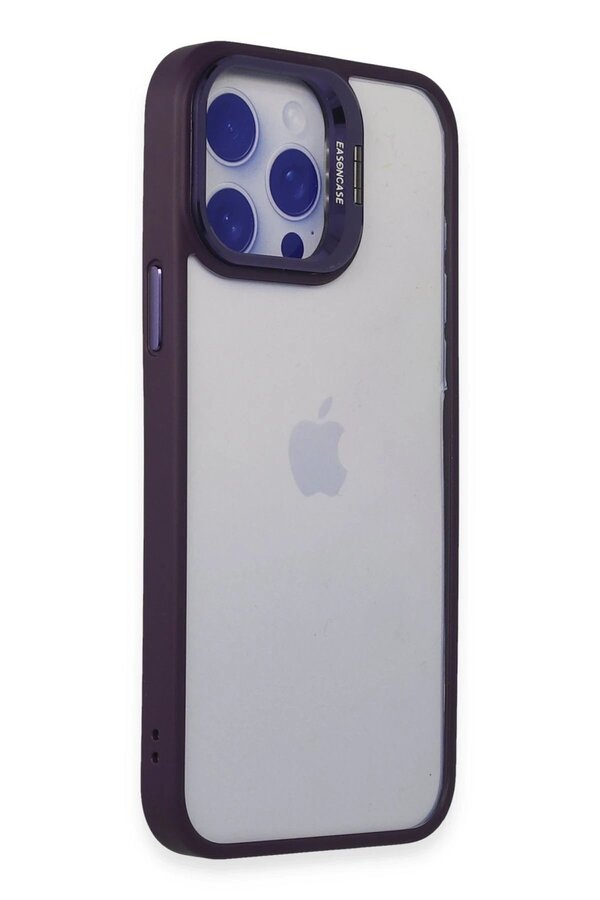 İphone 14 Pro Kılıf Roblox Lens Standlı Kapak - Deri̇n Mor - Dropx5505-7438