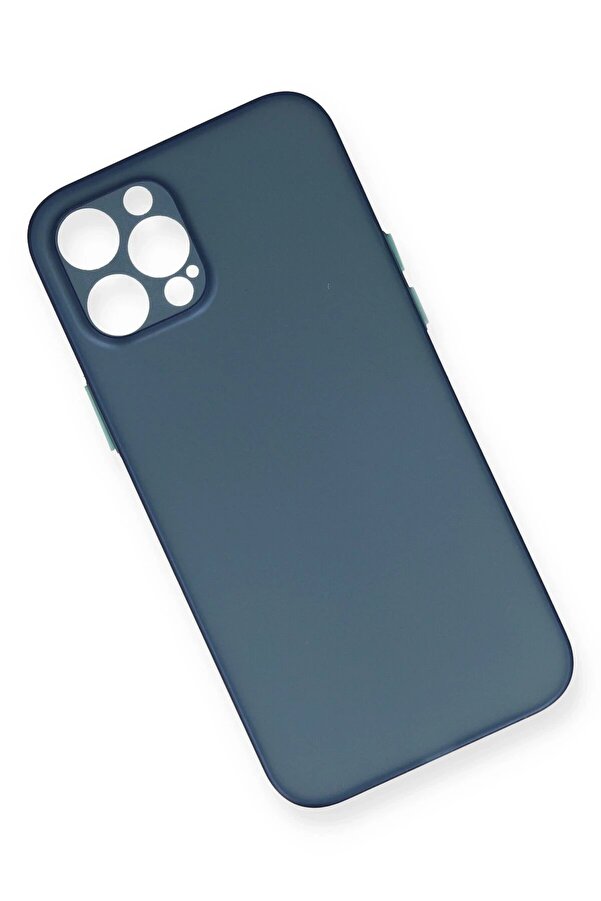 İphone 12 Pro Max Kılıf Pp Ultra İnce Kapak - Mavi̇ - Dropx9877-2238
