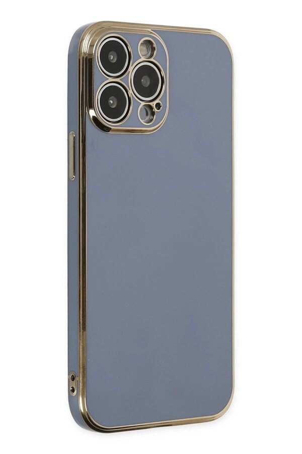 CepteToptan iPhone 14 Pro Kılıf Volet Silikon - Mavi - DROPX2192-9694