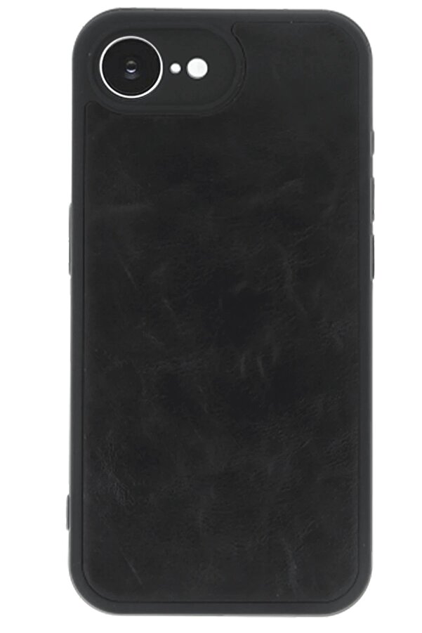 İphone 16E Kılıf Aras Deri̇ Kapak - Si̇yah - Dropx8248-5938