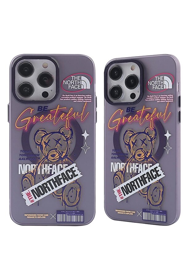 İphone 14 Pro Kılıf Apollo Magneti̇csafe Desenli̇ Kapak - Apollo Mor - 2 - Dropx6498-3988
