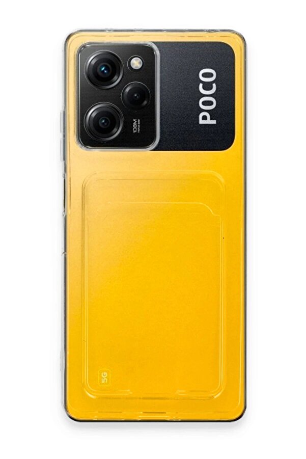 Xi̇aomi̇ Poco X5 Pro 5G Kılıf Kart Şeffaf Si̇li̇kon - Şeffaf - Dropx4597-8414