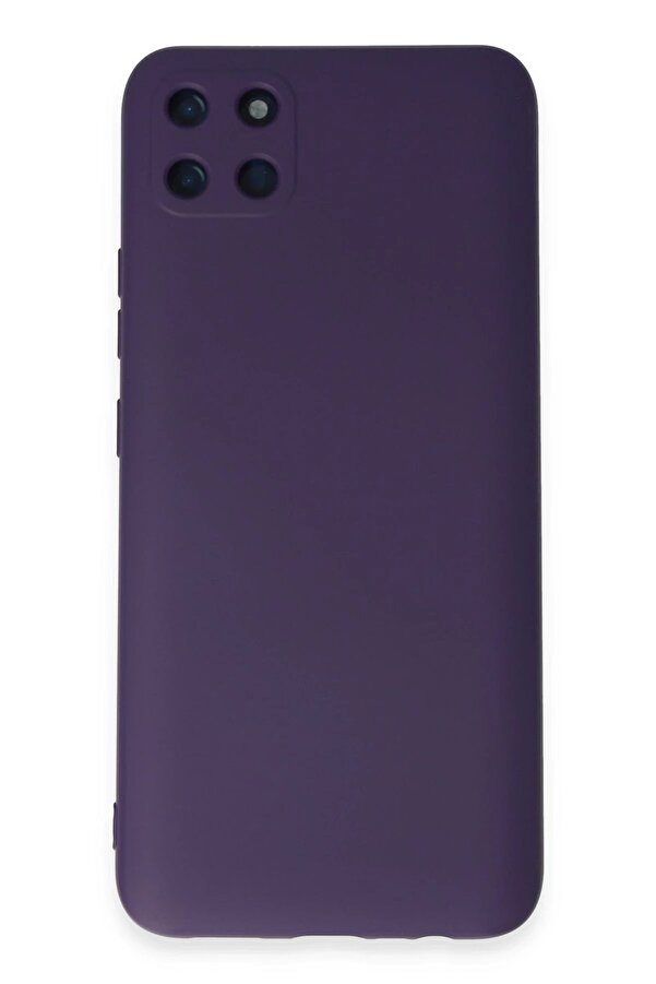 Realme C11 Kılıf Nano İçi̇ Kadi̇fe Si̇li̇kon - Mor - Dropx1559-1819