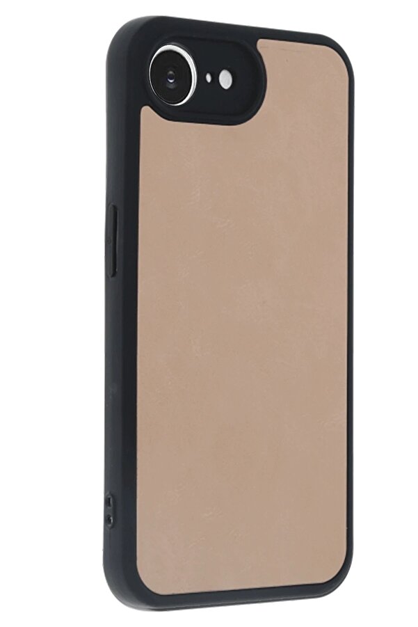 İphone 16E Kılıf Aras Deri̇ Kapak - Pudra - Dropx5945-2877