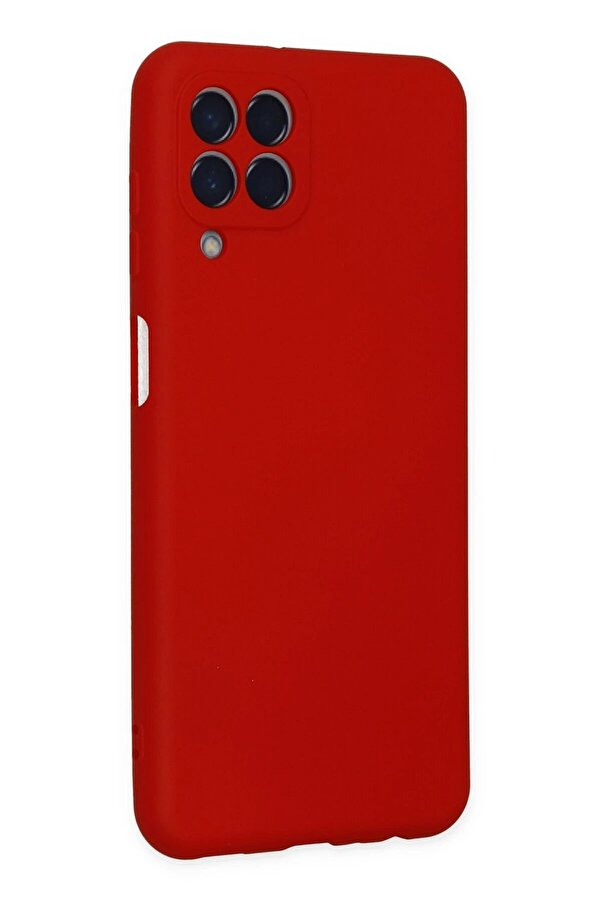 Samsung Galaxy M33 Kılıf Nano İçi̇ Kadi̇fe Si̇li̇kon - Kırmızı - Dropx2497-4127