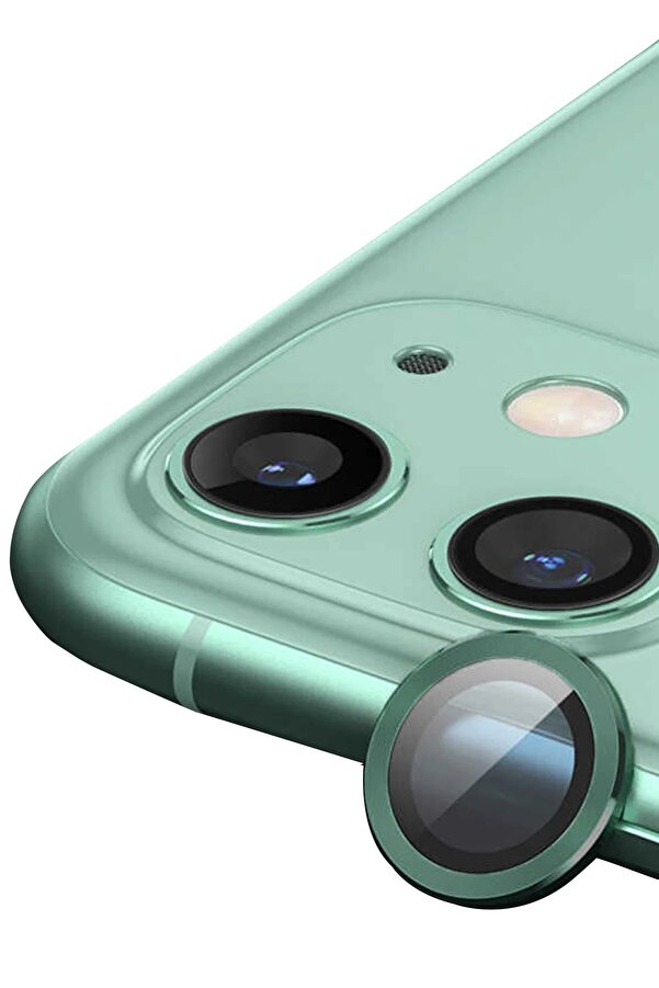 İphone 12 Raze Metal Kamera Lens - Yeşi̇l - Dropx5541-2851