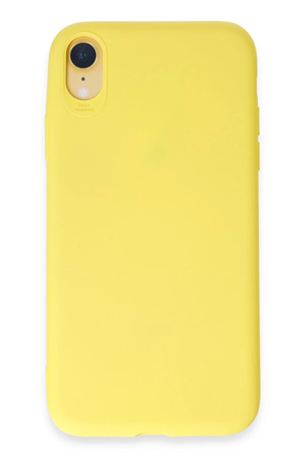 İphone Xr Kılıf Fi̇rst Si̇li̇kon - Sarı - Dropx2129-2283