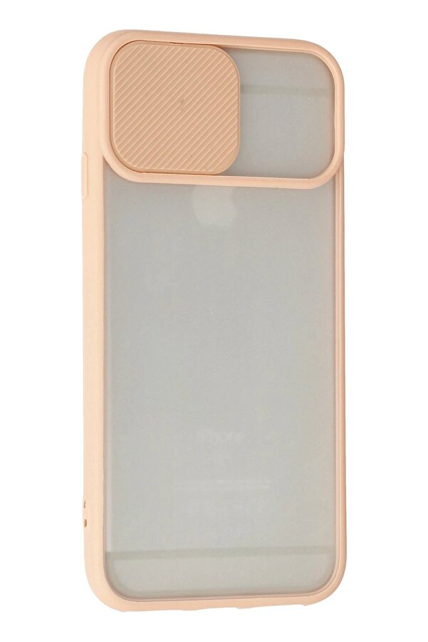 İphone 6 Kılıf Palm Buzlu Kamera Sürgülü Si̇li̇kon - Pembe - Dropx8645-8727