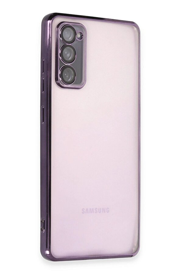 Samsung Galaxy S20 Fe Kılıf Lensli̇ Si̇li̇kon - Mor - Dropx4320-3969