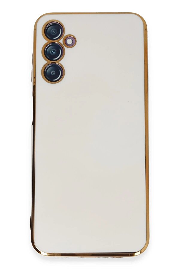 Samsung Galaxy M14 5G Kılıf Volet Si̇li̇kon - Beyaz - Dropx1155-6629