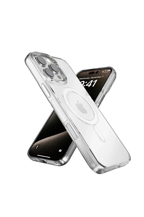 İphone 16 Pro Max Gleam Pc Sert Magsafe Kılıf - Şeffaf - Dropx8019-5771