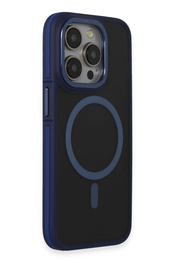 İphone 14 Pro Max Kılıf Rocky Magsafe Kapak - Laci̇vert - Dropx4119-4494