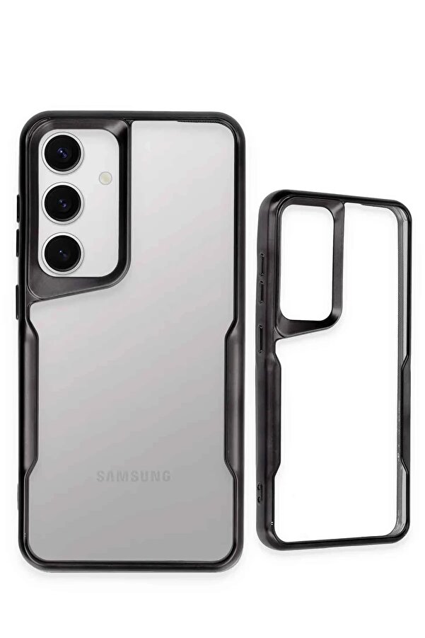 Samsung Galaxy A36 Kılıf Boyi̇ Si̇li̇kon Kapak - Si̇yah - Dropx9015-3499