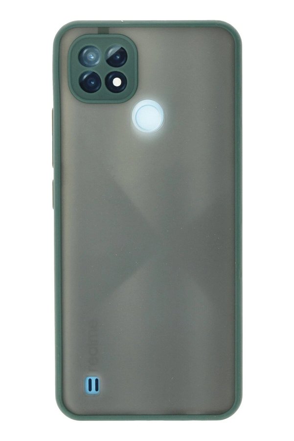 CepteToptan Realme C21 Kılıf Montreal Silikon Kapak - Yeşil - DROPX1435-2456