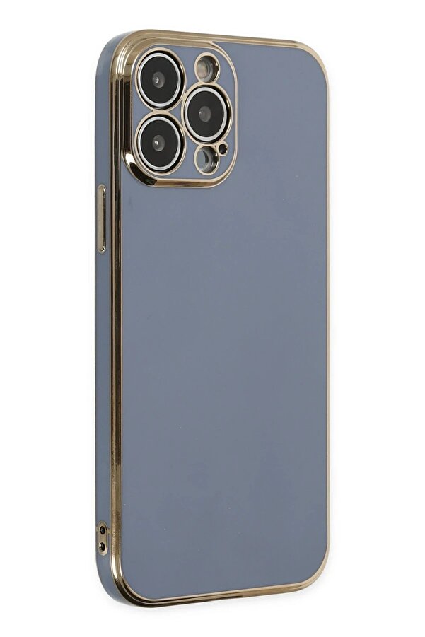 İphone 14 Pro Max Kılıf Volet Si̇li̇kon - Mavi̇ - Dropx2502-3099