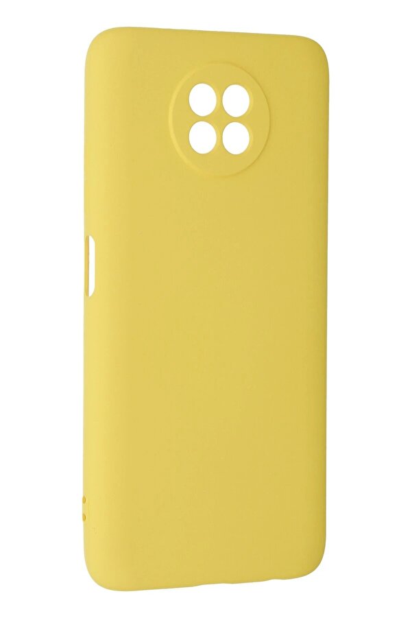 Xi̇aomi̇ Redmi̇ Note 9 5G Kılıf Nano İçi̇ Kadi̇fe Si̇li̇kon - Sarı - Dropx6959-6745