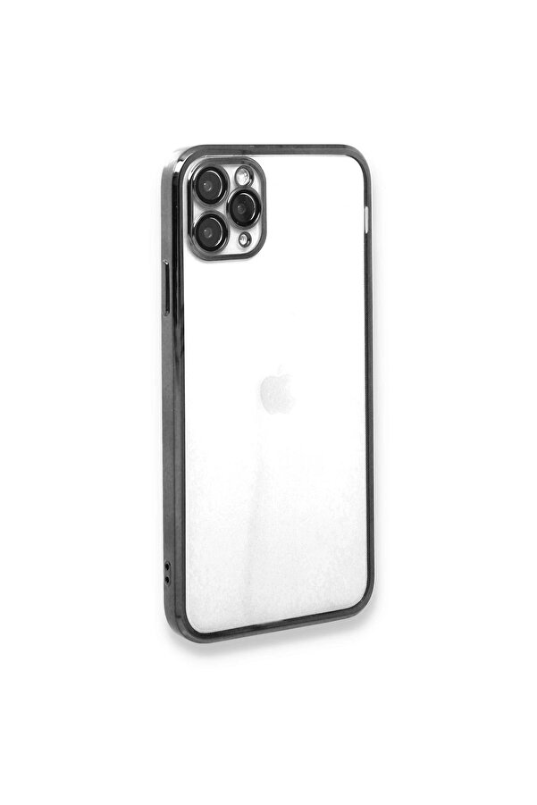İphone 11 Pro Max Kılıf Lensli̇ Si̇li̇kon - Gümüş - Dropx8033-1495