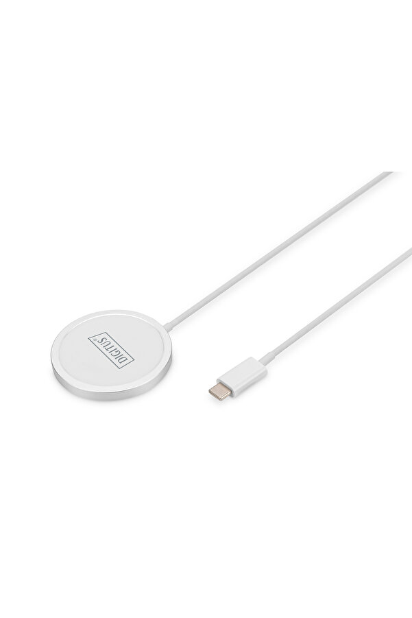 Di̇gi̇tus Kablosuz Şarj Pad/Altlık, Mıknatıslı, 15W, Magsafe Uyumlu<Br> Di̇gi̇tus Wi̇reless Chargi̇n