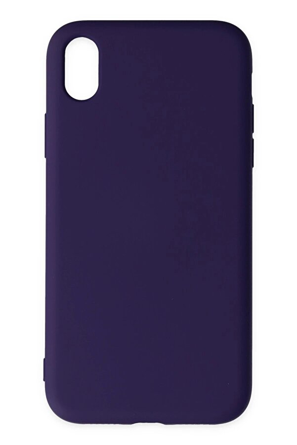 İphone Xr Kılıf Nano İçi̇ Kadi̇fe Si̇li̇kon - Mor - Dropx3319-9456
