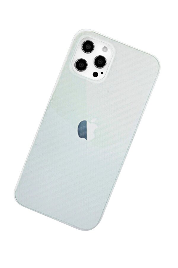 İphone 12 Pro Max Kılıf Karbon Pp Si̇li̇kon - Şeffaf - Dropx7593-8806