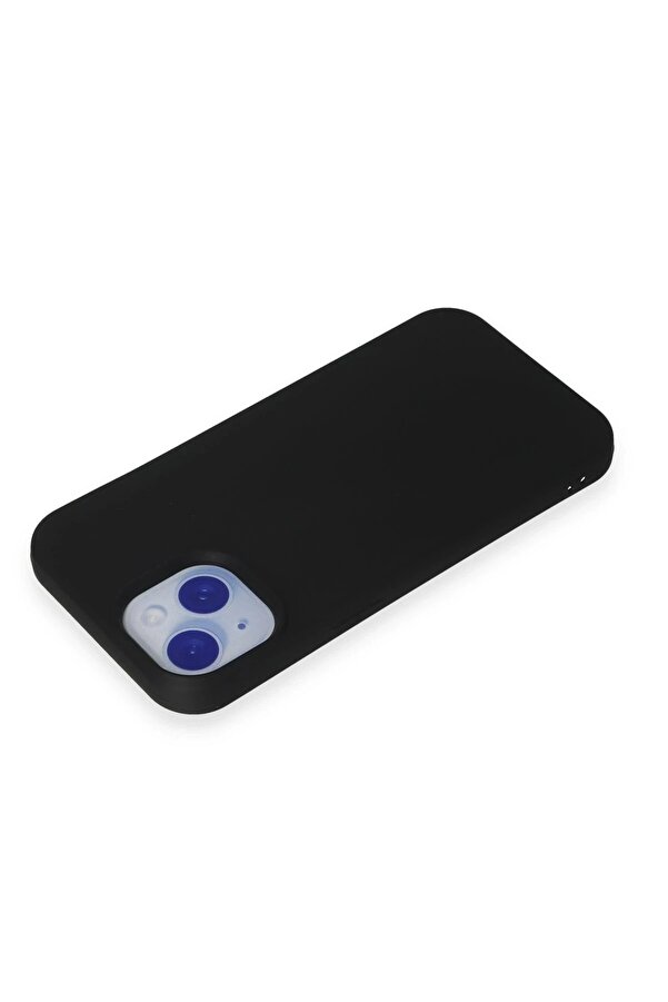 İphone 15 Kılıf Nano İçi̇ Kadi̇fe Si̇li̇kon - Si̇yah - Dropx5060-2029