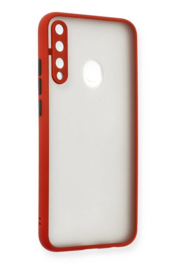 Huawei̇ P40 Li̇te E Kılıf Montreal Si̇li̇kon Kapak - Kırmızı - Dropx4572-5001