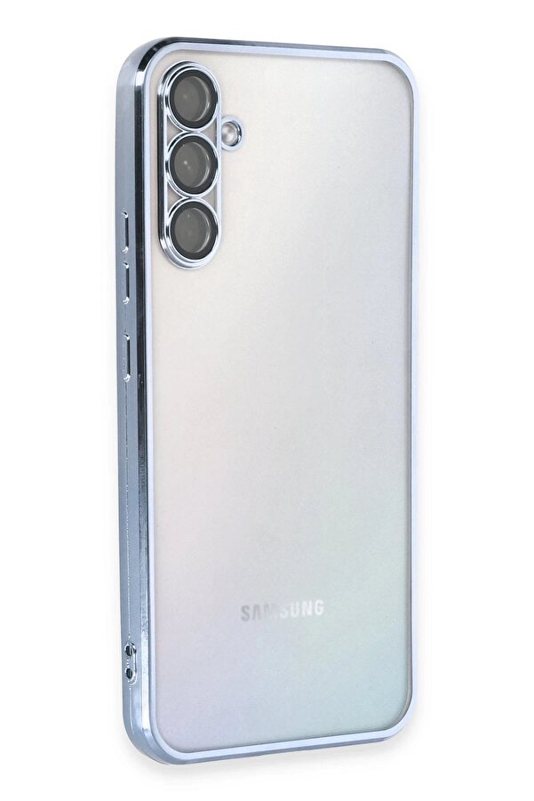 Samsung Galaxy A34 5G Kılıf Lensli̇ Si̇li̇kon - Açık Mavi̇ - Dropx6199-8160