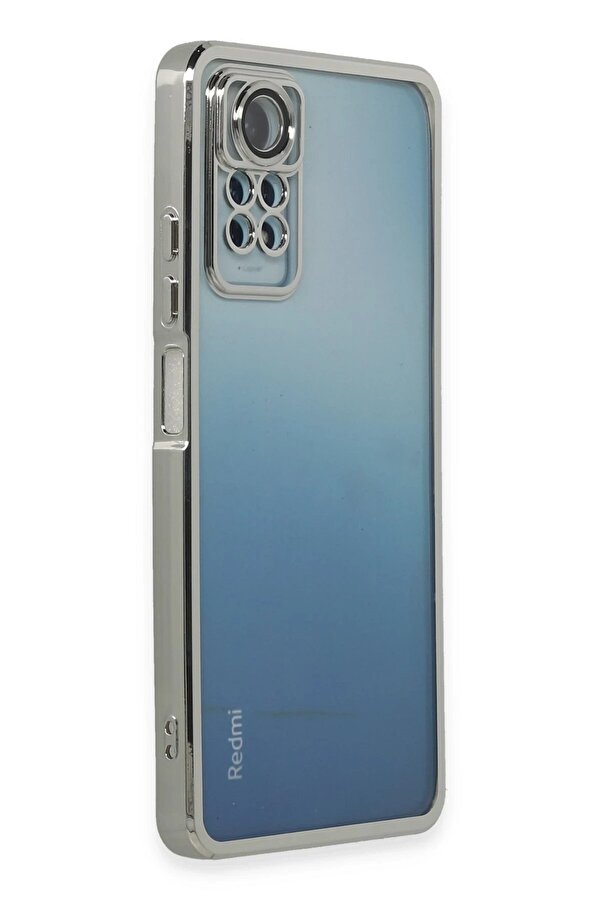 Xi̇aomi̇ Redmi̇ Note 11 Pro Kılıf Lensli̇ Si̇li̇kon - Gümüş - Dropx8554-2014
