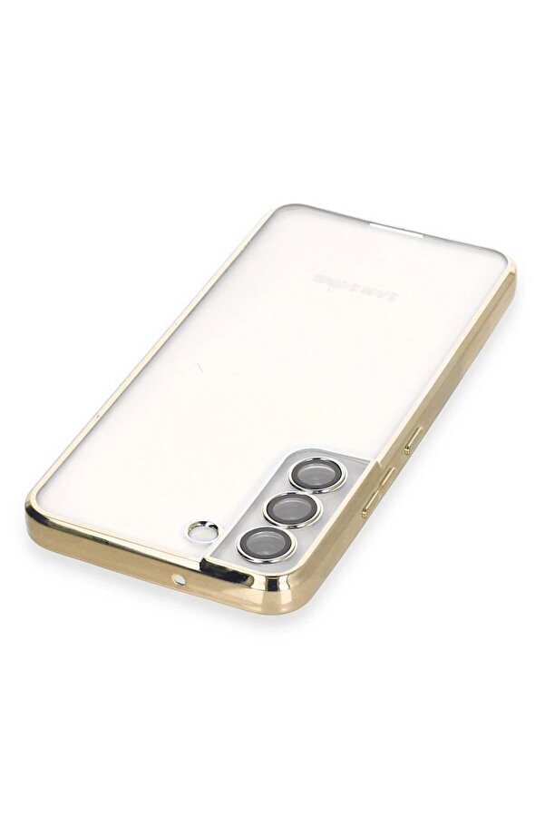 Samsung Galaxy S22 Kılıf Lensli̇ Si̇li̇kon - Gold - Dropx4472-2502