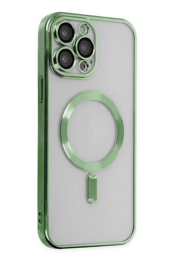 İphone 13 Pro Max Kılıf Kross Magneti̇csafe Kapak - Koyu Yeşi̇l - Dropx8810-3649