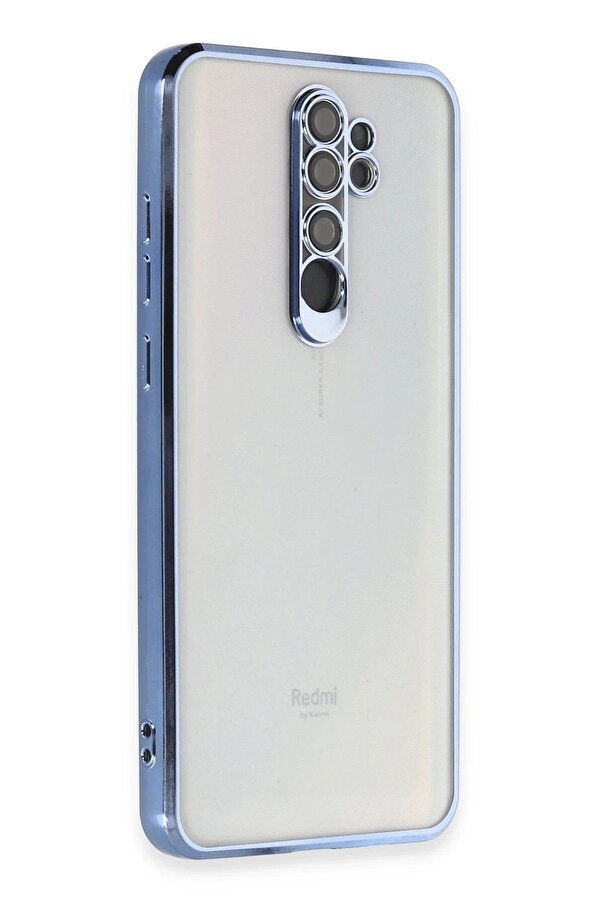Xi̇aomi̇ Redmi̇ Note 8 Pro Kılıf Lensli̇ Si̇li̇kon - Açık Mavi̇ - Dropx3678-6546