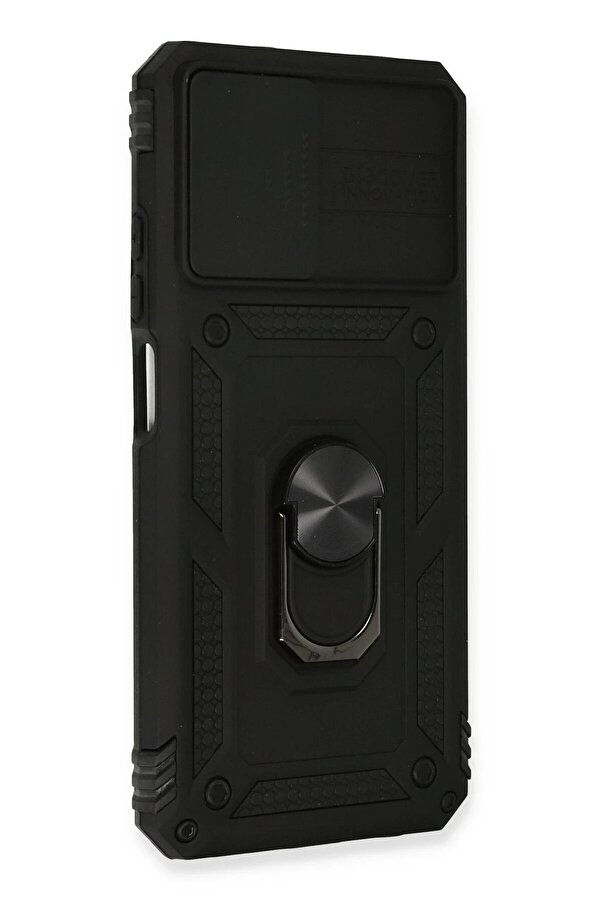 Xi̇aomi̇ Redmi̇ Note 10 Kılıf Pars Lens Yüzüklü Si̇li̇kon - Si̇yah - Dropx8222-7364