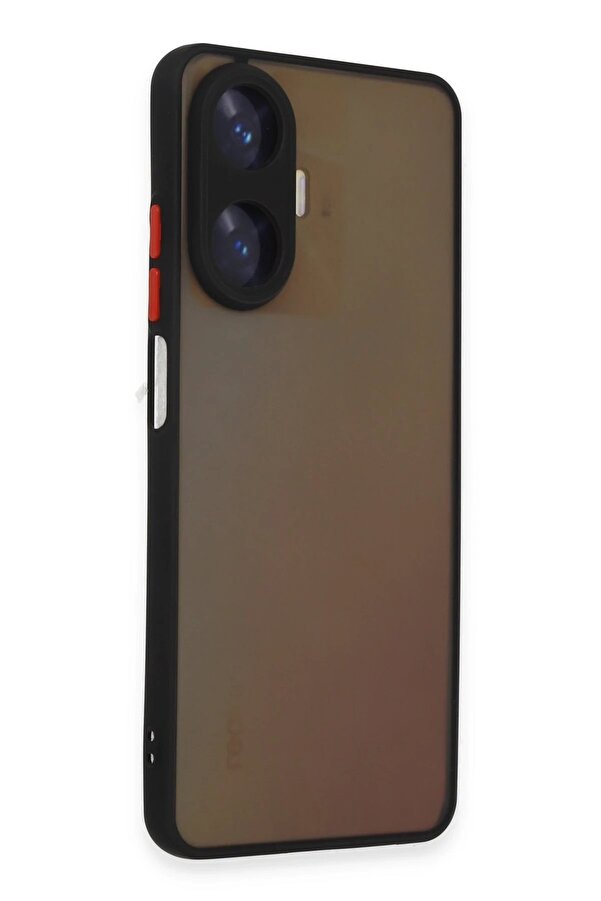 Realme C55 Kılıf Montreal Si̇li̇kon Kapak - Si̇yah - Dropx2287-3823