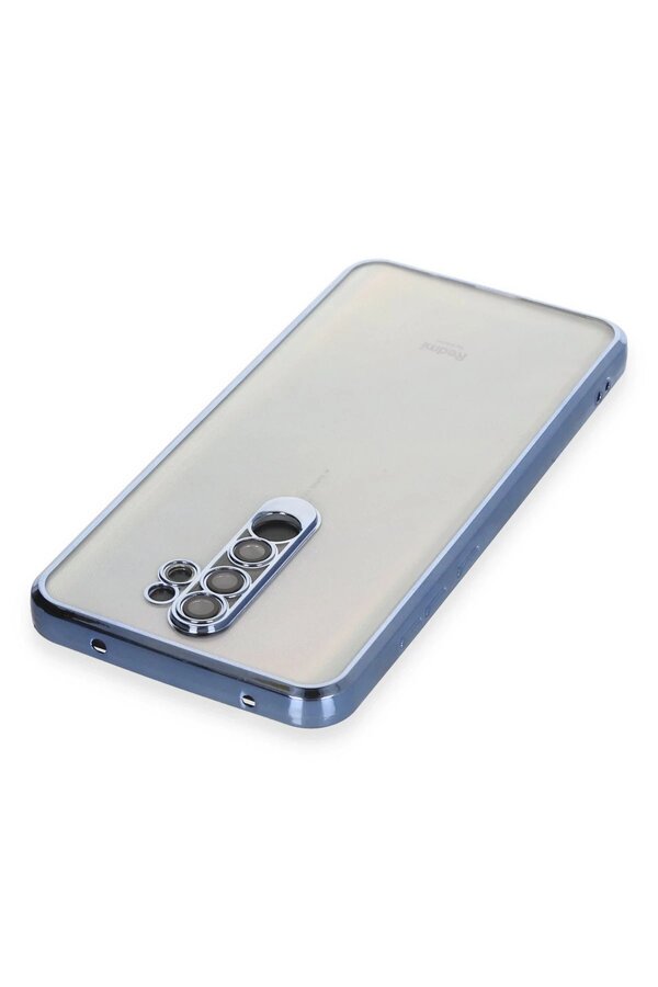 Xi̇aomi̇ Redmi̇ Note 8 Pro Kılıf Lensli̇ Si̇li̇kon - Açık Mavi̇ - Dropx3678-6546
