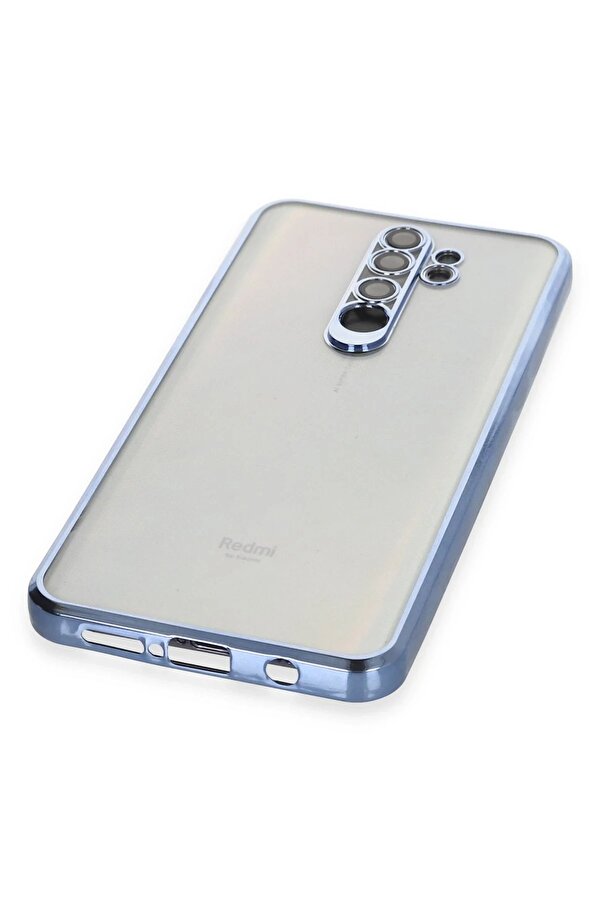 Xi̇aomi̇ Redmi̇ Note 8 Pro Kılıf Lensli̇ Si̇li̇kon - Açık Mavi̇ - Dropx3678-6546