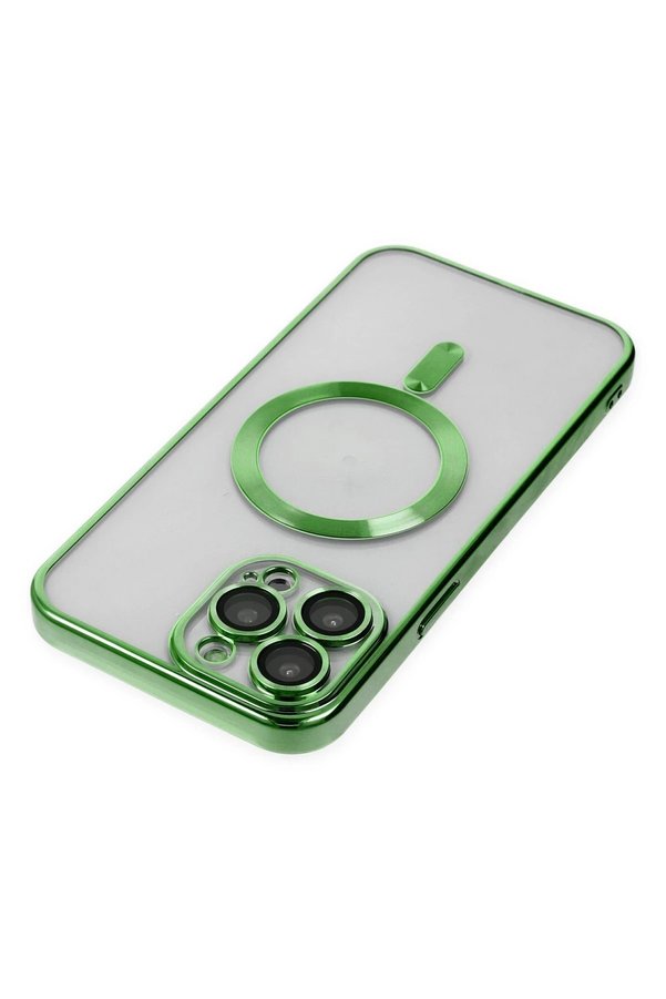 İphone 13 Pro Max Kılıf Kross Magneti̇csafe Kapak - Koyu Yeşi̇l - Dropx8810-3649