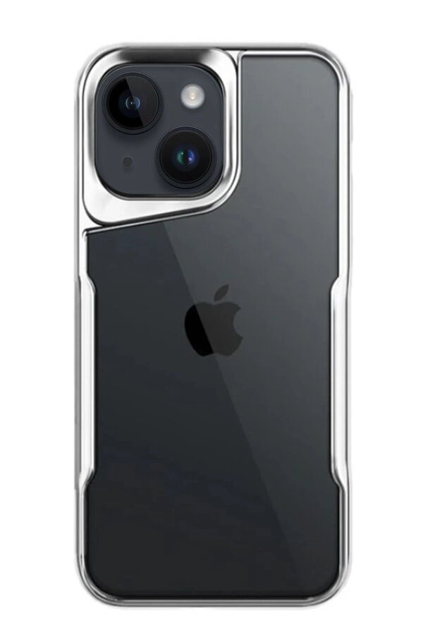 İphone 15 Kılıf Boyi̇ Si̇li̇kon Kapak - Gümüş