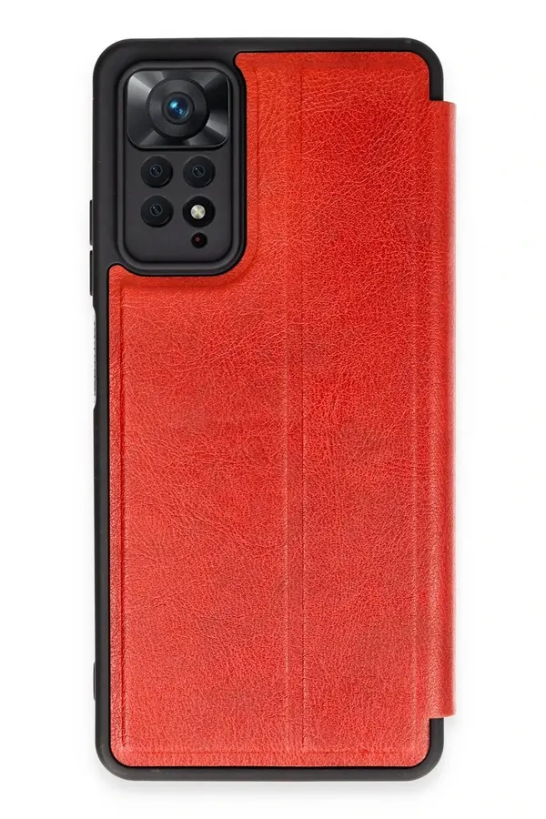 Xi̇aomi̇ Redmi̇ Note 12 Pro 4G Kılıf Fli̇p Cover - Kırmızı